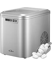 COSTWAY Macchina Del Ghiaccio 12kg/24h | Con Serbatoio 2,2L, Cubetti Grandi/Piccoli - Foto 3