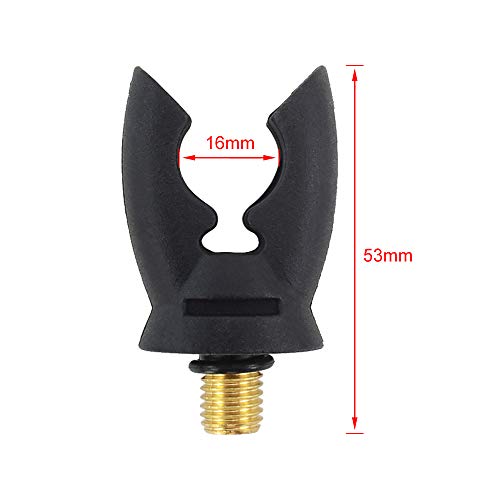 Hirisi Tackle 4 x Karpfenangeln Rutenauflage Kopf Gummi Greifer für alle Rutenhalter Karpfen Grobe Angeln Zubehör (4 Stück) – Bild 3