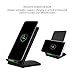 Fast Wireless charger, ELEPHAS 2017 Newest 2 Coils Qi Quick Wireless Charging Stand for Samsung Galaxy S8, S8 Plus, S8+, S7, S7 Edge, S6 Edge Plus, Note 5 Black (No AC Adapter)