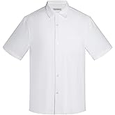 Havana Breeze Men's Silk Hawaiian Short Sleeve Button Down Shirt Casual Tropical Holiday Beach Shirts