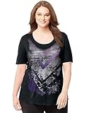 Just My Size womens Plus-Size Short-Sleeve Scoop-Neck Graphic T-Shirt (J350)
