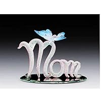 DAR Giftware Blown Glass Mom with Butterfly Collectible Figurine 3.5 Inches Tall