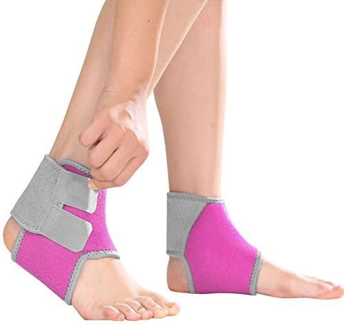 LHKJ 1 Pair of Girls Kids Adjustable Compression Ankle Support Outdoor Sports Breathable Running Cycling Skating Dance Ankle Brace Protector Guard - Image 3