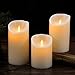 Hausware Flameless Candles Battery Operated Pillar Real Wax Flickering Moving Wick Electric LED Candle Sets 4
