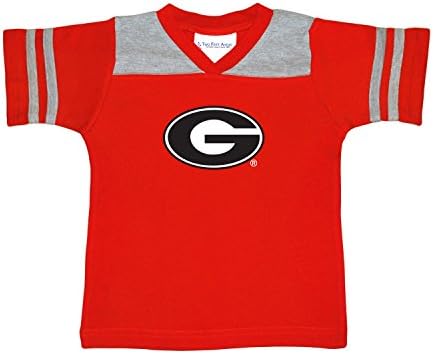 Two Feet Ahead NCAA Georgia Bulldogs Toddler Football Shirt, 3T, RED