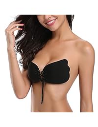 Sticky Bra Strapless Push-up Plus-Size - Self Adhesive Backless Bra A-G Cup
