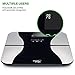 Smart Weigh Precision Body Fat Weight Scale with Tempered Glass Platform, Eight (Adult) User Recognition, 440 lb Weight Capacity, Measures Weight, Body Fat, Water, and Muscle Mass