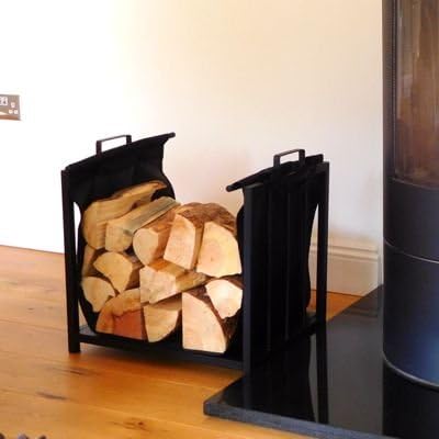 Vail Fireplace Log Holder and Log Carrier (H50cm x W52cm x D37cm)