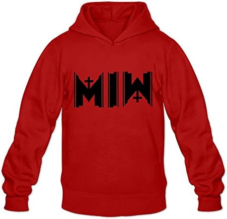 WYBU Men's Motionless in White Long Sleeve Hoodies White,100% Organic Cotton