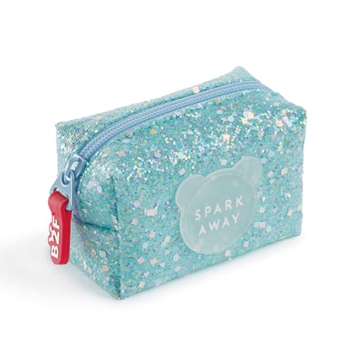 Back2Fun Monedero Purpurina Azul B2f, Accessori da Viaggio-Portafogli Unisex-Bambini e Ragazzi, Blu, 100 x 70 x 50 mm