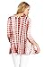 Frumos Womens Tie Dye V Neck 3/4 Sleeve Tunic Top