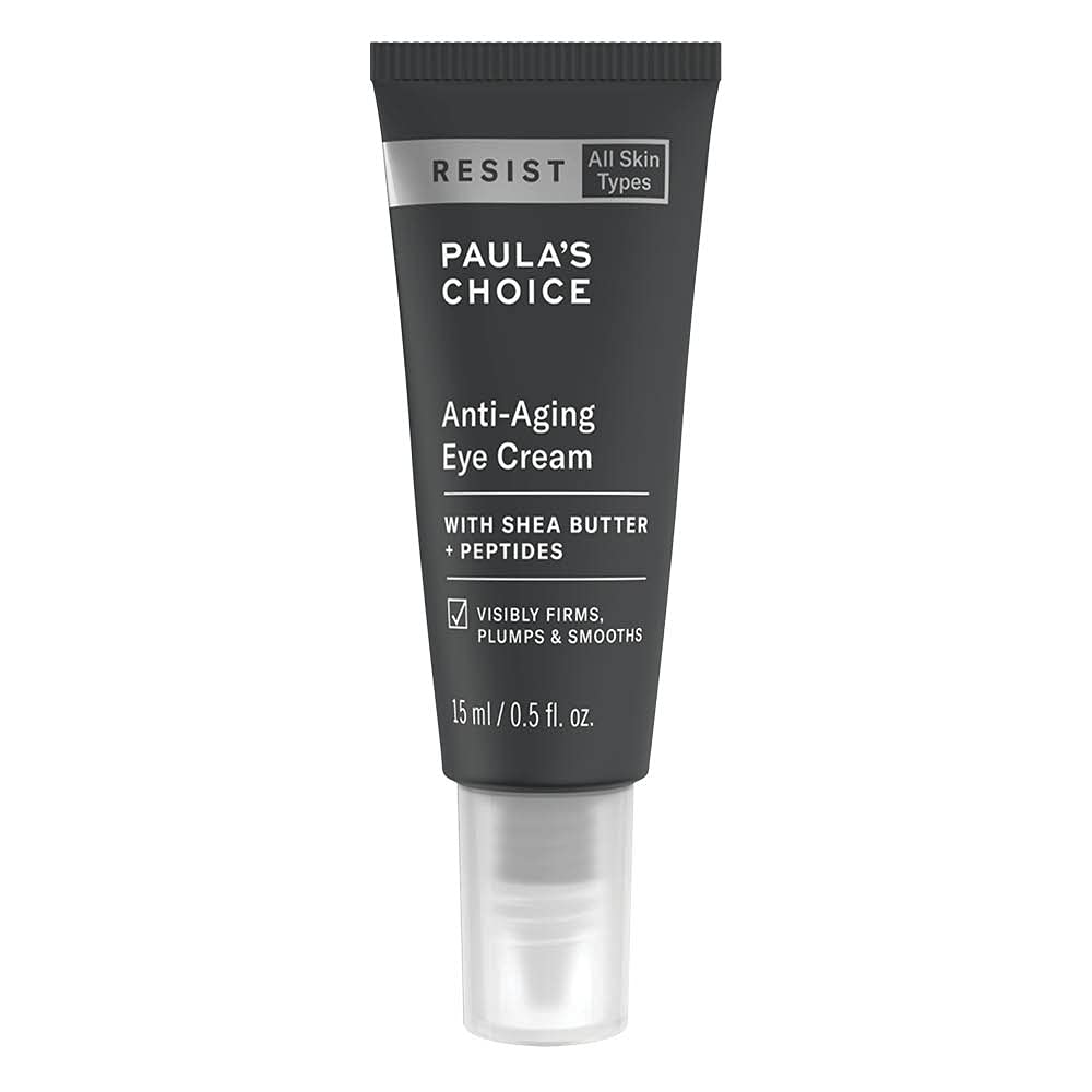 Paula’s Choice RESIST Anti Aging Eye Cream - Long Lasting Hydration - Reduces Wrinkles & Tightens Skin Around Eye - with Shea Butter & Peptides - All Skin Types - 15 ml