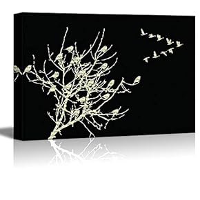 Canvas Wall Art Black and White Art Pictures Home Wall Decorations for Bedroom Living Room Paintings Canvas Prints Framed - 12x18 inches