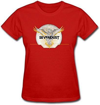 Tommery Women's Sevendust Design Short Cotton T Shirt