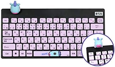 Amazon Co Jp ラインフレンズ Bts 防弾少年団 Bt21 Wireless Silent Keyboard ワイヤレス キーボード フィギュア付 Rkb Bt21 Mg ホビー