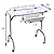 LCL Beauty Portable Folding 1-Drawer Manicure Table with Client Wrist Pad and Free Carrying Case
