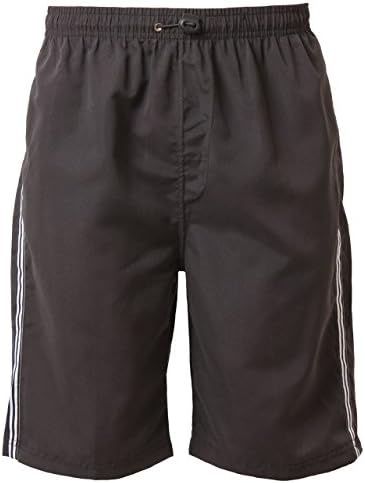 Emporio By Raves Men's Summer Shorts Emporio Lightweight Microfibre Holiday Surf Beach Medium Black