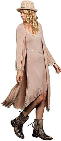 Duster or Cardigan with White Flower lace (medium)