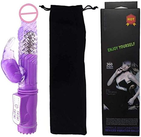 YIY Rampant Rabbit Massage Touch Stick for Women, Below 50DB, 10 Mode Strong Vibrating and Rotating Waterproof Powerful Vibrant Electric Handheld Massage Design Women Stress Relief Tool (Purple)