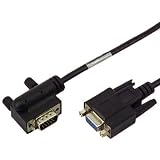 VGA Monitor Right Angle Male to Straight Female Adapter 3'