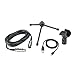 Audio-Technica ATR2100-USB Handheld Cardioid Dynamic USB and XLR Microphone Bundle with Blucoil Pop Filter, 10-Ft XLR Cable and 5-Pack of Reusable Cable Ties