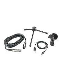 Micrófono cardioide dinámico USB   XLR Audio Technica ATR2100 USB, Plateado