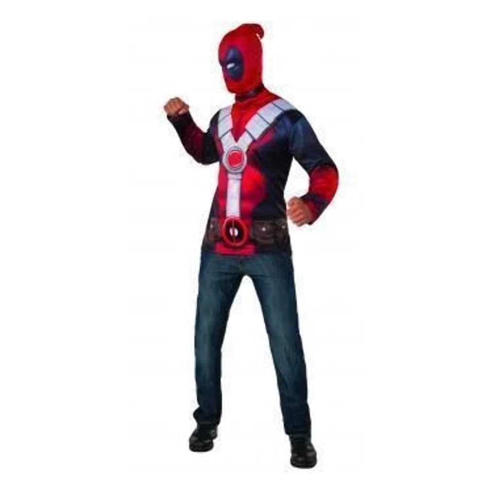 Rubies 810957XL Official Marvel Deadpool Top Costume, Men's, X-Large Halloween