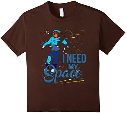 Kids I Need My Space Funny Monkey Sarcastic T-Shirt Gift 12 Brown
