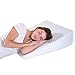 Bed Wedge Pillow with 1.5 Inch Memory Foam Top, (24 x 28 x 7.5 Inches), Removable and Washable Cover, Perfect for Sleeping or Reading, Leg Elevation, Back Support, LENORA 7.5 Inch Wedge