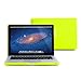 GMYLE Neon Yellow Matte Rubber Coated Hard Case Cover for Macbook Pro 13.3