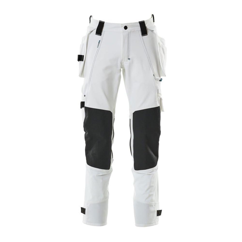 Mascot 17031-311-06-82C68 Trousers with Dyneema Kneepad Pockets, White, 82C68