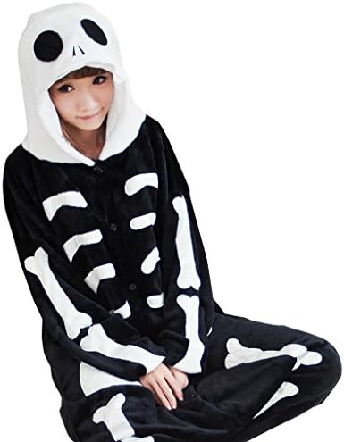 Adstry Cosplay Kigurumi Pajamas Sleepwear Costume Homewear Lounge Wear 26 Skull L