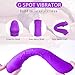 G Spot Vibrator with Fexible Shaft 9 Strong Vibration Patterns for Multiple Orgasms, PALOQUETH Waterproof Personal Dildo Vibrator for Clit Stimulation, Soft Silicone Rechargeable