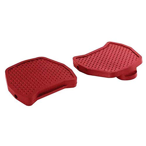 SPD-SL Road Bike Clipless Pedal Convert to Universal Platform Pedal Adapters for Shimano SPD-SL or KEO System Pedal Red (for Shimano SPD) - Thumbnail 2