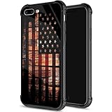iPhone SE 2020 Case,iPhone 8 Case for Boys Men,Old Wood Flag iPhone 7 Cases Shockproof Anti-Scratch Case for Apple iPhone 7/8