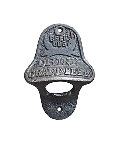 Bottle OPENERS CAST Iron for Wall MOUNTING, Stella, Brew Dog, COCA COLA, Pepsi and More (Brew Dog)