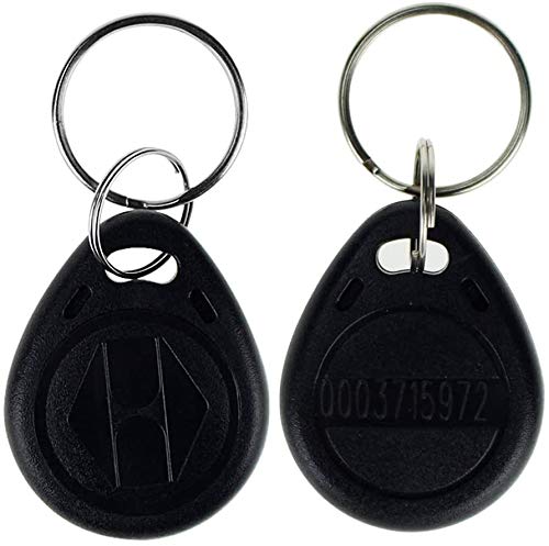 OBO HANDS 125khz Tags EM4100 Rfid Card Token Key Tag Access Control Smart Card ID Keyfobs Package of 100pcs (BLACK)