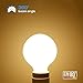 TORCHSTAR LED Dimmable G25 Globe Light Bulbs, 5W (60W Equiv.), 360° Glowing Frosted Glass Lens for Decorative, Warm White Ambiance Pro, Incandescent Replacement, Pack of 6
