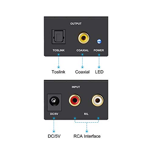 2 Portta+Digital+Optical+Coaxial+Converter