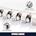 IMILLET Mop and Broom Holder, Wall Mounted Organizer-Mop and Broom Storage Tool Rack with 5 Ball Slots and 6 Hooks (Beige) (One Pack)