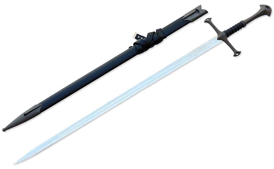 Medieval Crusader Sword with Scabbard. Dull Edge for Collection, Gifts and Cosplay