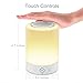 LIGHTSTORY LED Bedside Lamp Music Lamp, Bluetooth 2.1, Micro SD Support, FM Radio, Color Changing Touch Table Lamp with Night Light, Small Portable Bluetooth Night Light Speaker Warm White