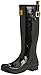 Joules Women's Field Welly Gloss Rain Boot, Black, 7 M US