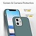 ANTTO Compatible with iPhone 11 Case, Liquid Silicone Cases Shockproof Cover Internal Microfiber Gel Rubber Drop Protection Bumper for 6.1 Inch 2019-Midnight Green