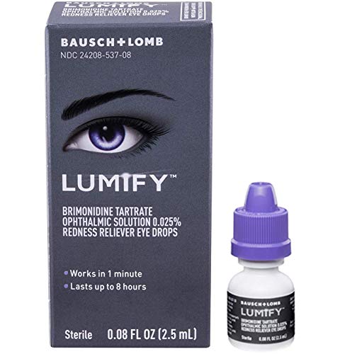 LUMIFY Redness Reliever Eye Drops 0.08 Fl Oz (2.5mL) 2-Pack