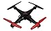 SYMA X5C Quadcopter Drone with HD Camera and Extra Battery in Exclusive Black/Red Design