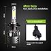 WSIIROON H7 LED Headlight Bulb - Super Bright COB Chips - 60W 7000K 9000LM Cool White - Hi/Lo Beam/Fog Light Bulbs (2 Pack）