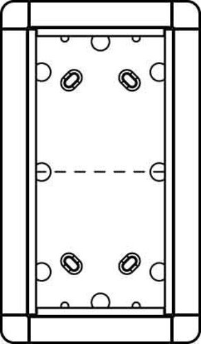 Ritto 1883270 Flush-Mounted Unit for Portier Intercom 2-Way White