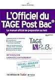 l'Officiel du Tage Post Bac - Le manuel officiel de préparation au test 2e édition (Série études) (French Edition) by 