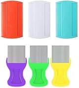 nuoshen 6 Pcs Lice Comb Set, Double Sided Metal & Plastic for Kids & Pets view 2